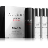 Chanel Allure Homme Sport Eau de Toilette pentru bărbați 3x20 ml