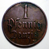 F.013 DANZIG 1 PFENNIG 1923, Europa, Bronz