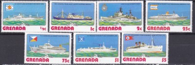 DB1 Vapoare 1976 Grenada 7 v. MNH foto