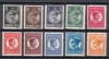 ROMANIA 1932 LP 96 REGELE CAROL II UZUALE FILIGRAN CC SERIE GUMA ORIGINALA FOARTE USOARA URMA SARNIERA, Nestampilat