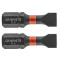 Set biti de impact SL6.5X25mm 1/4&quot; 2buc. GRAPHITE 56H511 HardWork ToolsRange