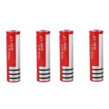 Cumpara ieftin Set de 4 Acumulatori IdeallStore&reg;, GH 18650, 6800 mAh, 3.7 V, Li-ion, rosu
