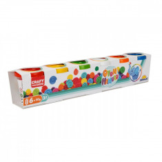 Set plastilina cu 6 culori, Crafy, 300 g