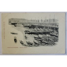 CONSTANTINOPOLE - PONT DE GALATA , CARTE POSTALA ILUSTRATA , MONOCROMA , NECIRCULATA , CLASICA