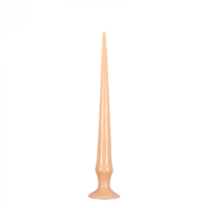 Dildo Deep Inside cu Ventuza, PVC, Natural, 42 cm