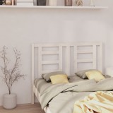 VidaXL Tăblie de pat, alb, 126x4x100 cm, lemn masiv de pin