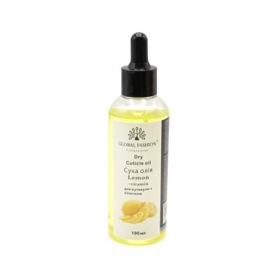 Ulei uscat pentru cuticule cu pipetă, aromă de lăm&amp;acirc;ie, Global Fashion, 100 ml foto