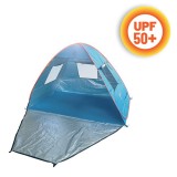 Cort Plaja Pop-Up Albastru cu Ferestre 200x120x130cm, Oem