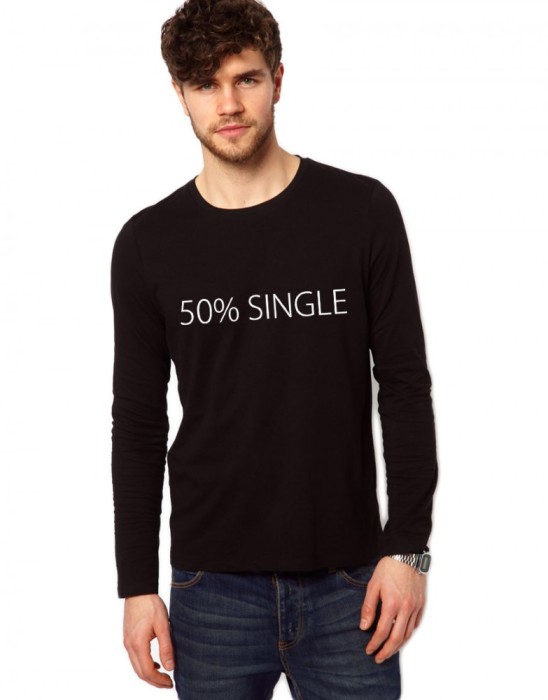 Bluza neagra, barbati, 50% Single - M