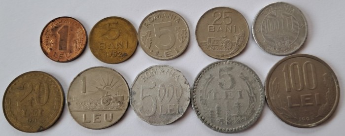 Romania, Lot monede