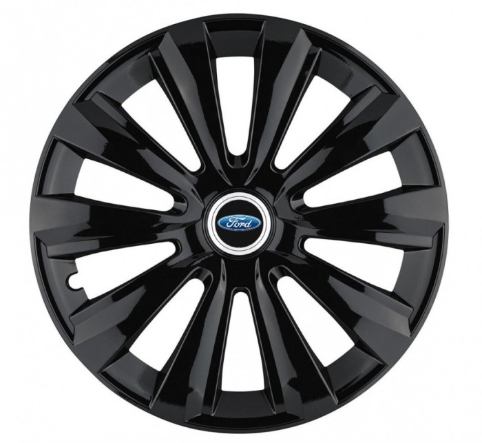 Set 4 Capace Roti, potrivite jantelor de R14, pentru Ford, model delta negru