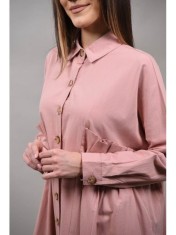 ROCHIE LUNGA STIL CAMASA OVERSIZE LUMINAREZZO TALIE UNICA Rose