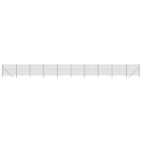 Cumpara ieftin Gard plasa de sarma, verde, 2,2x25 m, otel galvanizat