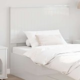 vidaXL Tăblie cap cu headboard Alb Lucios 100 cm Lemn compozit 887796