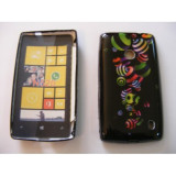 Husa Silicon Nokia Lumia 520 / 525 Negru ART 8