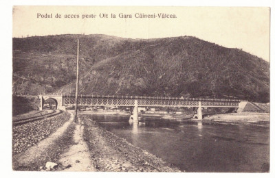 5085 - CAINENI, Valcea, Bridge, Railway, Romania - old postcard - unused foto