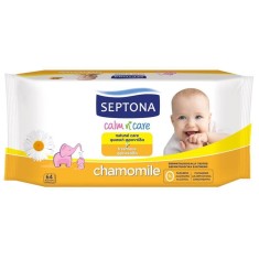Servetele Umede pentru Bebelusi SEPTONA, 64 Buc/Set, Extract de Musetel, Servetele Umede Septona, Servetele Bebelusi Septona, Servetele Umede pentru C foto