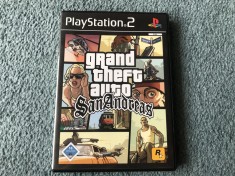 Joc Playstation 2 PS2 GTA San Andreas Grand Theft Auto complet foto