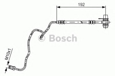 Conducta / cablu frana SEAT IBIZA IV (6L1) (2002 - 2009) BOSCH 1 987 481 536 foto