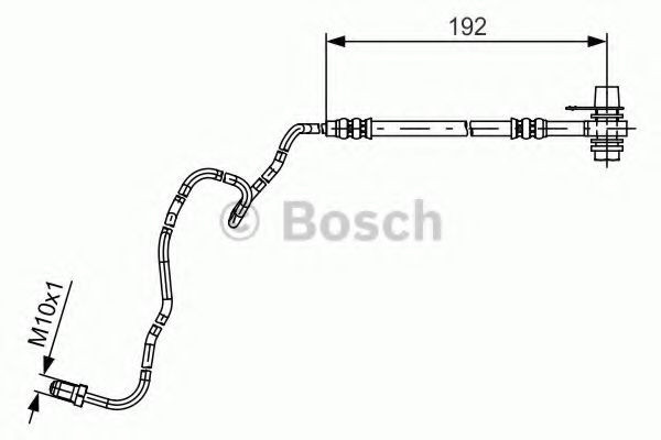 Conducta / cablu frana VW POLO (9N) (2001 - 2012) BOSCH 1 987 481 536