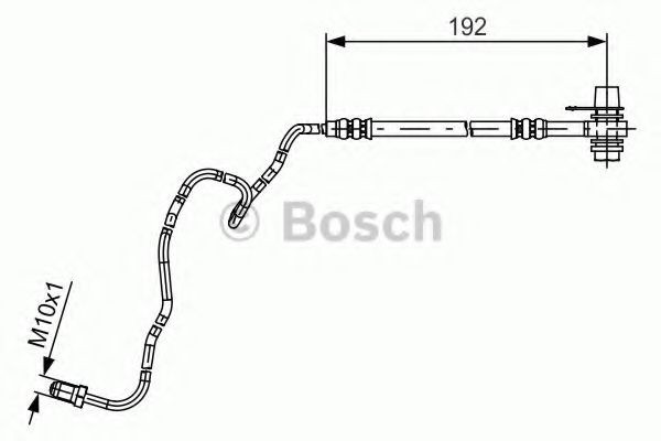 Conducta / cablu frana SKODA FABIA I Limuzina (6Y3) (1999 - 2007) BOSCH 1 987 481 536