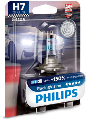 BEC FAR H7 55W 12V RACING VISION (blister 1buc) PHILIPS foto