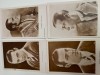 Grup 4 vederi infatisand pe marele actor RUDOLPH VALENTINO , anii 1930-1940, Necirculata, Printata, ART