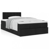 Gossi cadru de pat otoman cu saltea tesatura neagra 120x200cm