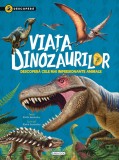 Viata Dinozaurilor - Carte Educativa Girasol PlayLearn Toys, 6+ ani, 46 pagini, 2022, Dinozauri Preistorici