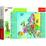 Puzzle 200 piese - Educational - Harta Europei | Trefl