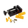 Mini Menghina Masa Sunmostar Plastic, Deschidere 75mm, Negru/Galben, Tip Banc, Lemn