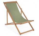 Cumpara ieftin Set 4 scaune gradina lemn maro textil verde Noemi 60x106x88 cm