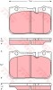 Set placute frana,frana disc LEXUS LS (UCF20) (1994 - 2000) TRW GDB3226