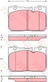 Set placute frana,frana disc LEXUS LS (UCF20) (1994 - 2000) TRW GDB3226