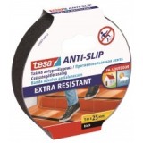 Banda adeziva antialunecare, negru, 5m x 25mm - Tesa 55587