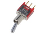 Comutator basculant SPDT ON-ON pentru PCB, 2 poziții, -30&divide;85&deg;C