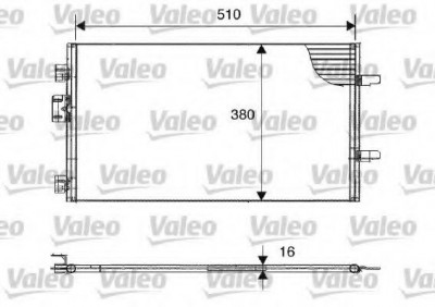 Condensator / Radiator aer conditionat RENAULT CLIO II (BB0/1/2, CB0/1/2) (1998 - 2005) VALEO 817602 foto