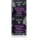 Apivita Express Beauty Bilberry peeling intensiv de curățare pentru o piele mai luminoasa 2 x 8 ml