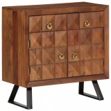 vidaXL Dulap cu sertar maro miere 70x35x70 cm lemn masiv de salc&acirc;m
