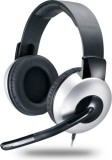 CASTI Genius, &quot;HS-05A&quot;, cu fir, gaming, utilizare multimedia, microfon pe brat, conectare prin Jack 3.5 mm x 2, negru / argintiu, &quot;31710011100&quot;, (timb