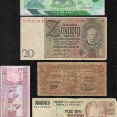 Set #110 15 bancnote de colectie (cele din imagini)