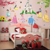 Stickere Decorative Perete Copii Printese Disney Castel, 60x90cm. Autocolante Camera Fete, Decoratiuni Interioare Ieftine