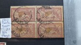1900 Franta Merson Y.T121 bl4 -stamp., Stampilat