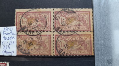 1900 Franta Merson Y.T121 bl4 -stamp. foto