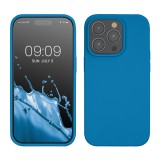 Husa Kwmobile pentru Apple iPhone 14 Pro, Albastru, Silicon, KWM000016NK038C, Carcasa