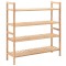 Gossi pantofar din lemn masiv de nuc, 69 x 26 x 81 cm
