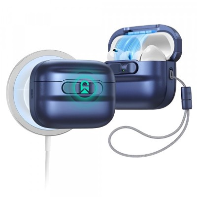 Husa ESR Pulse Magnetic FlickLock pentru Apple AirPods Pro 3, Bleumarin foto