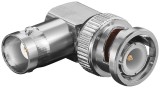 Adaptor 90 grade BNC tata - mama BNC contacte aurite Goobay 11345