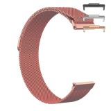 Curea otel, Milanese Slim Fit, compatibila Huawei Watch Fit 2, cu adaptor dedicat, Pink Rose