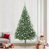 Pom de Crăciun artificial pre-iluminat Verde 240 cm PVC